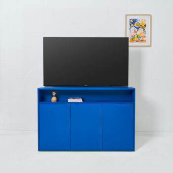 TV Lift kast - 55" Gentiaanblauw