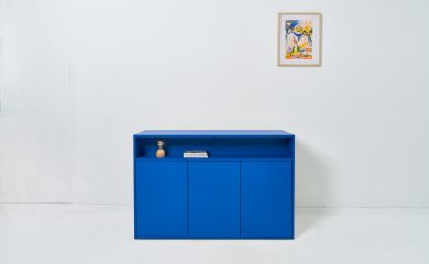 Kast Standaard - Blauw - TV Omlaag LR