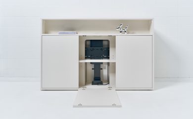 Kast Standaard - Wit - Voorkant Open LR