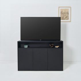 Kast Standaard - Zwart - TV Omhoog LR