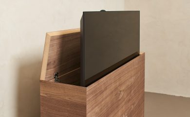 Kast The Box - Walnoot - Klep Open LR