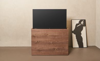 Kast The Box - Walnoot - TV Omhoog LR