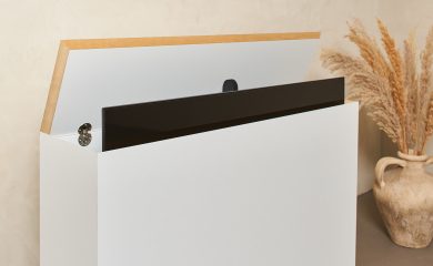 Kast The Box - Wit - Klep Open LR